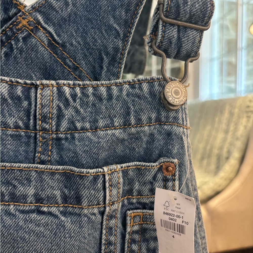 Old Navy Blue Denim Overalls - Picture 7 of 7